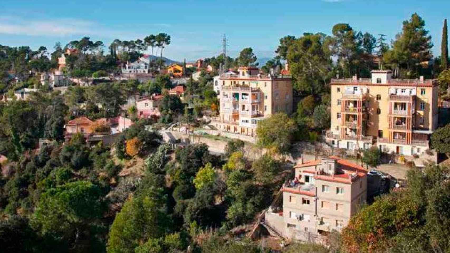 Vista aérea del barrio de La Floresta de Sant Cugat, donde se han vuelto a producir robos últimamente / CG