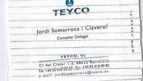 Tarjeta de Teyco recuperada de la destrucción de los documentos / CG