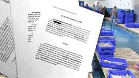 Fotocopias de la denuncia presentada por los pescadores de Arenys ante la fiscalía anticorrupción.