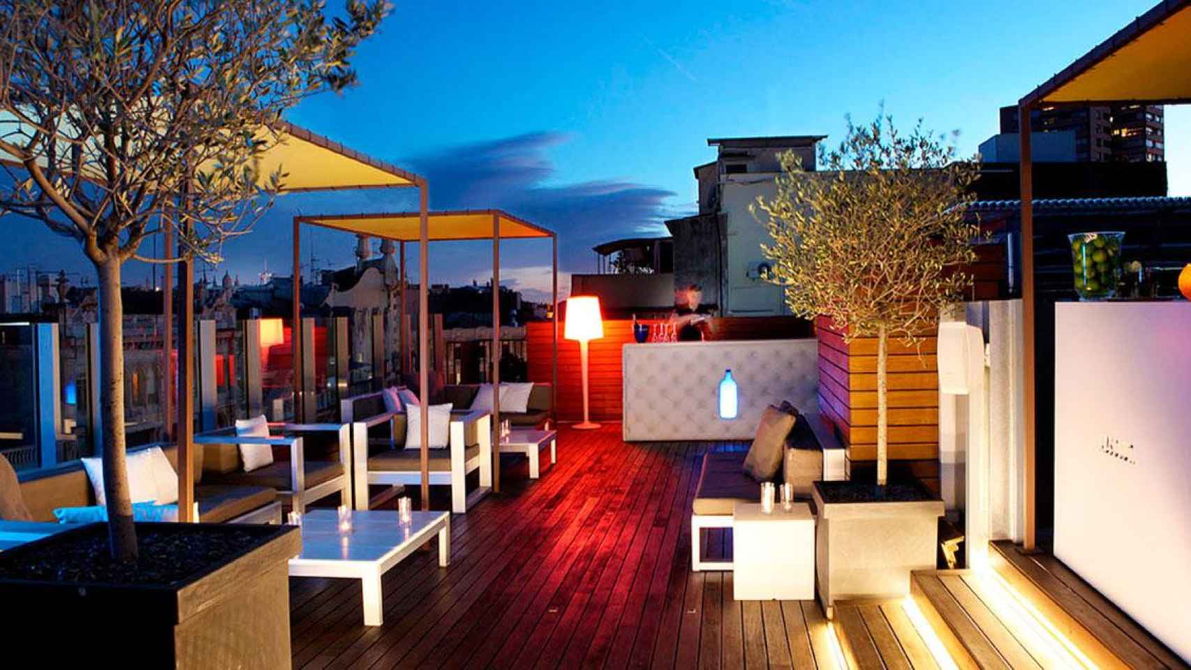 Imagen de la terraza del Hotel Axel Barcelona / AH