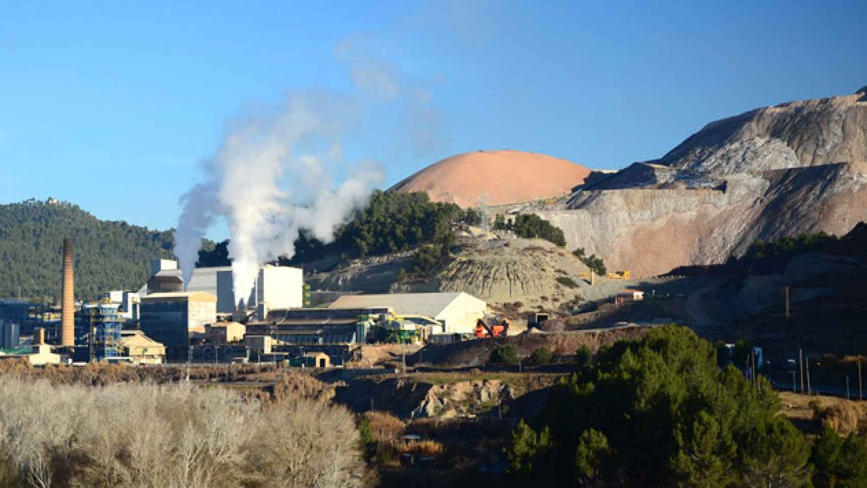 Imagen de las minas de Iberpotash en Cataluña, situadas en las localidades de Súria y Sallent