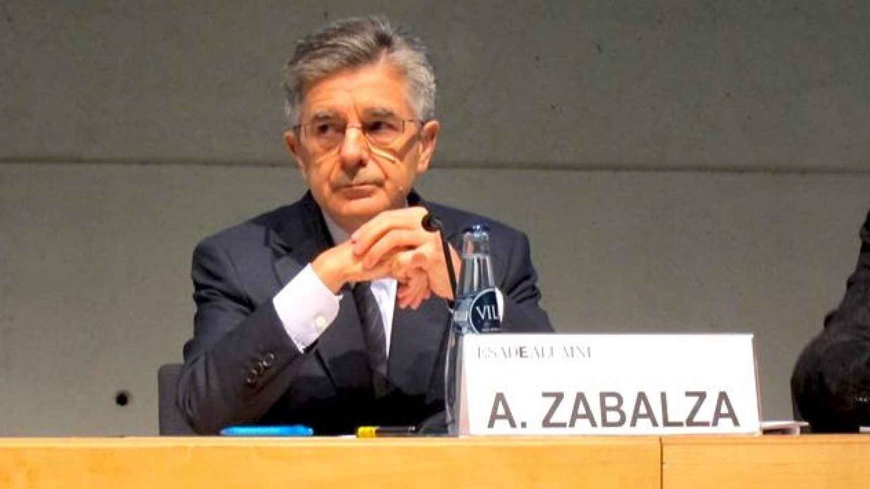 Antonio Zabalza, presidente y consejero delegado de Ercros en una intervención en Esade / EP