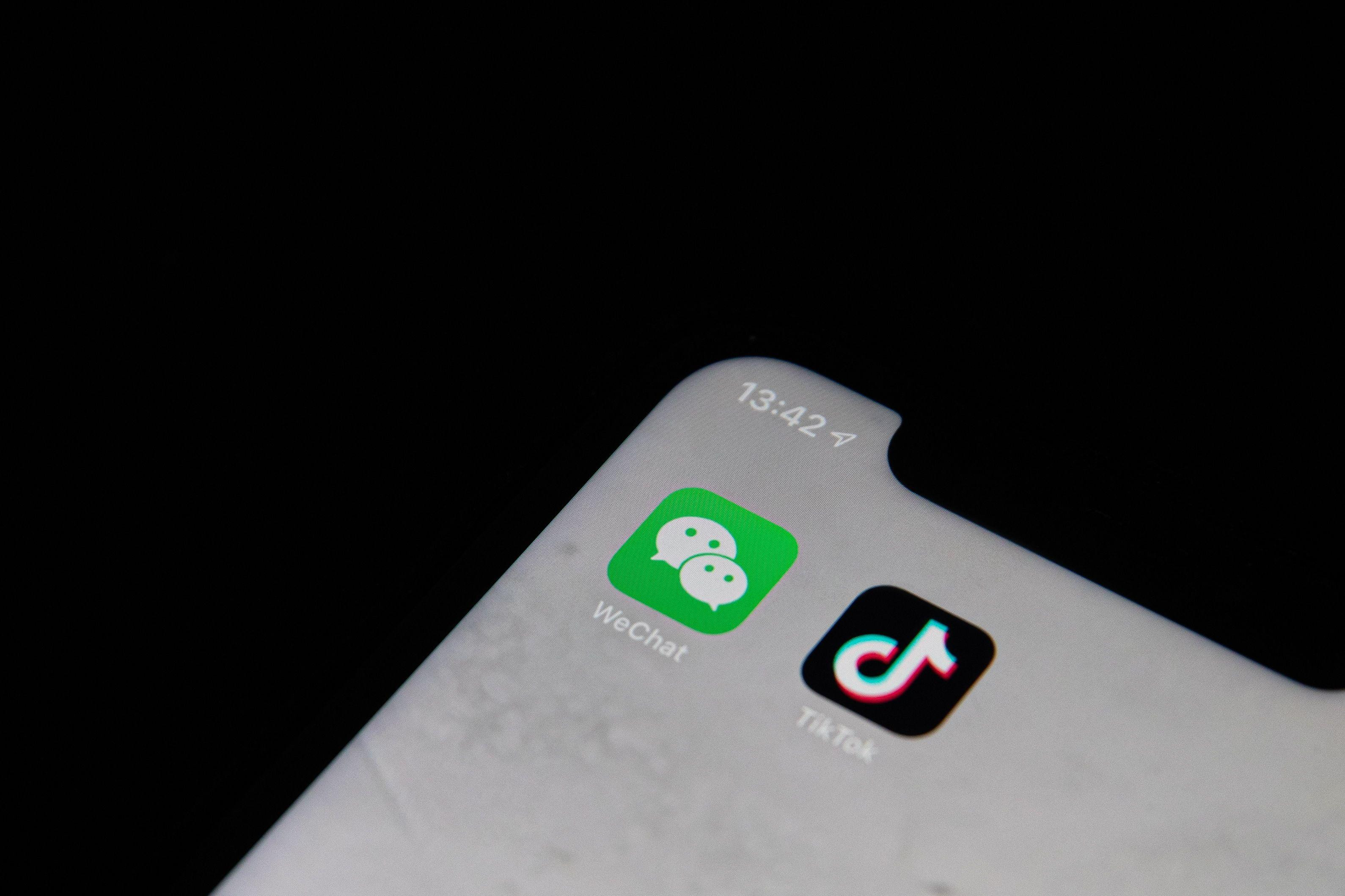 Iconos de TikTok y WeChat / EFE