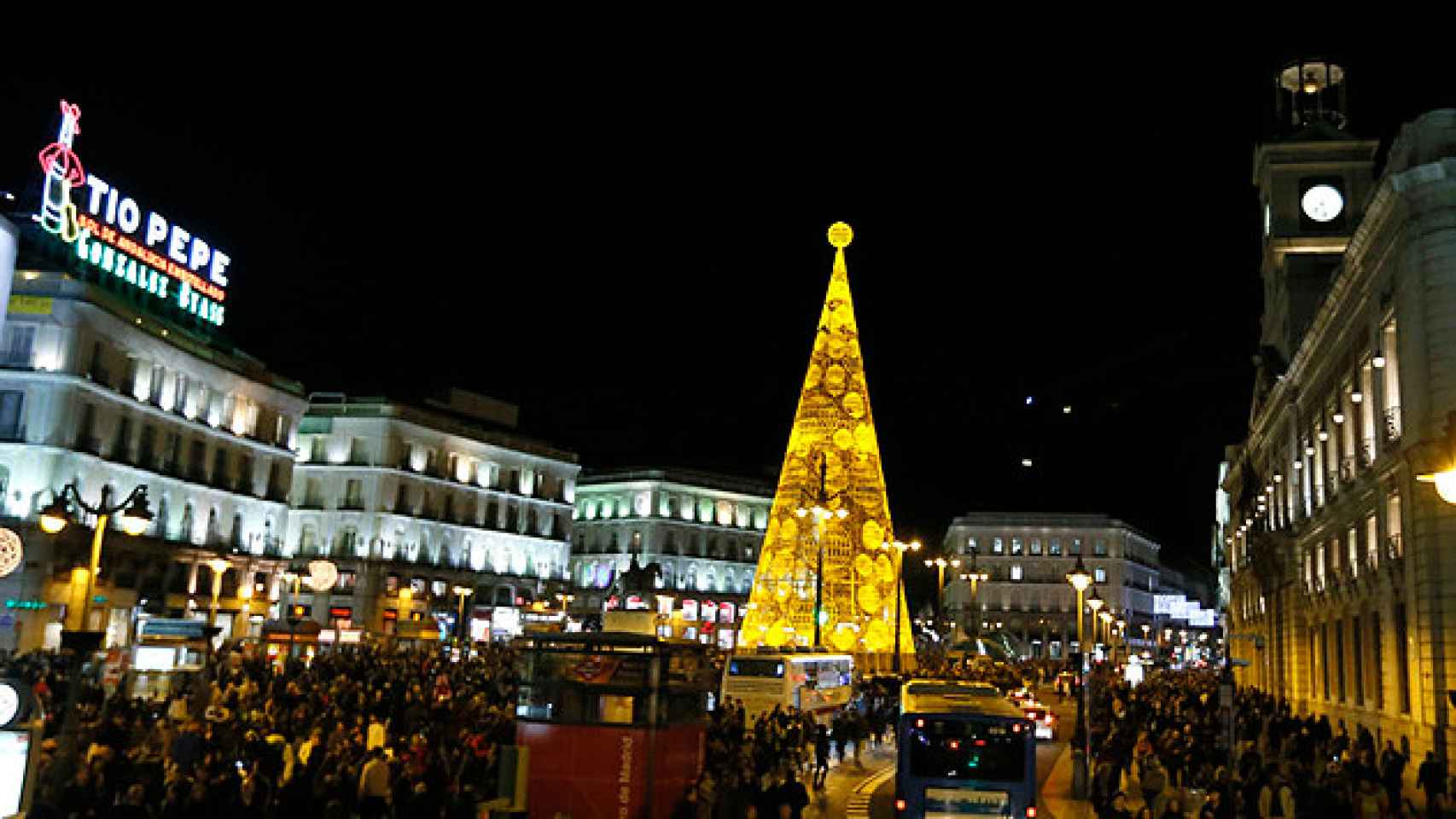 La Puerta del Sol de Madrid, en Navidad / EFE