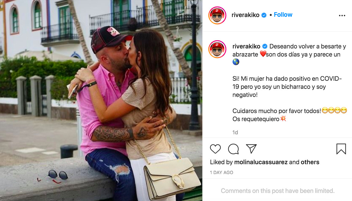 Kiko Rivera manda un mensaje a su mujer Irene Rosales, enferma de coronavirus / INSTAGRAM