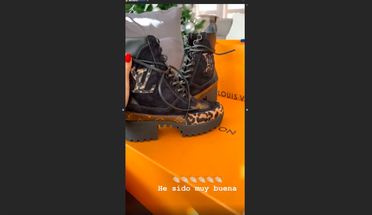 Alejandra Rubio presume de zapatos Louis Vuitton en sus redes sociales / INSTAGRAM