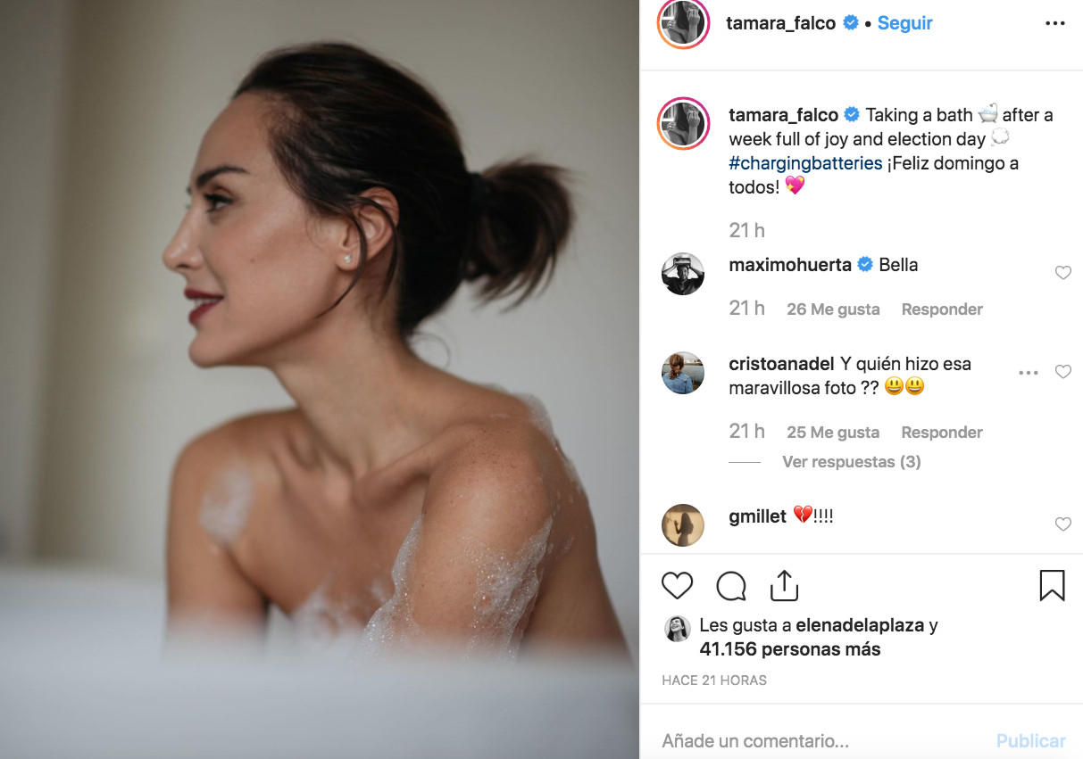Tamara Falcó se desnuda en sus redes sociales / INSTAGRAM