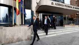 Xabi Alonso saliendo de la Audiencia Provincial de Madrid