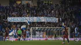 La ofensiva pancarta de los aficionados del Espanyol / REDES