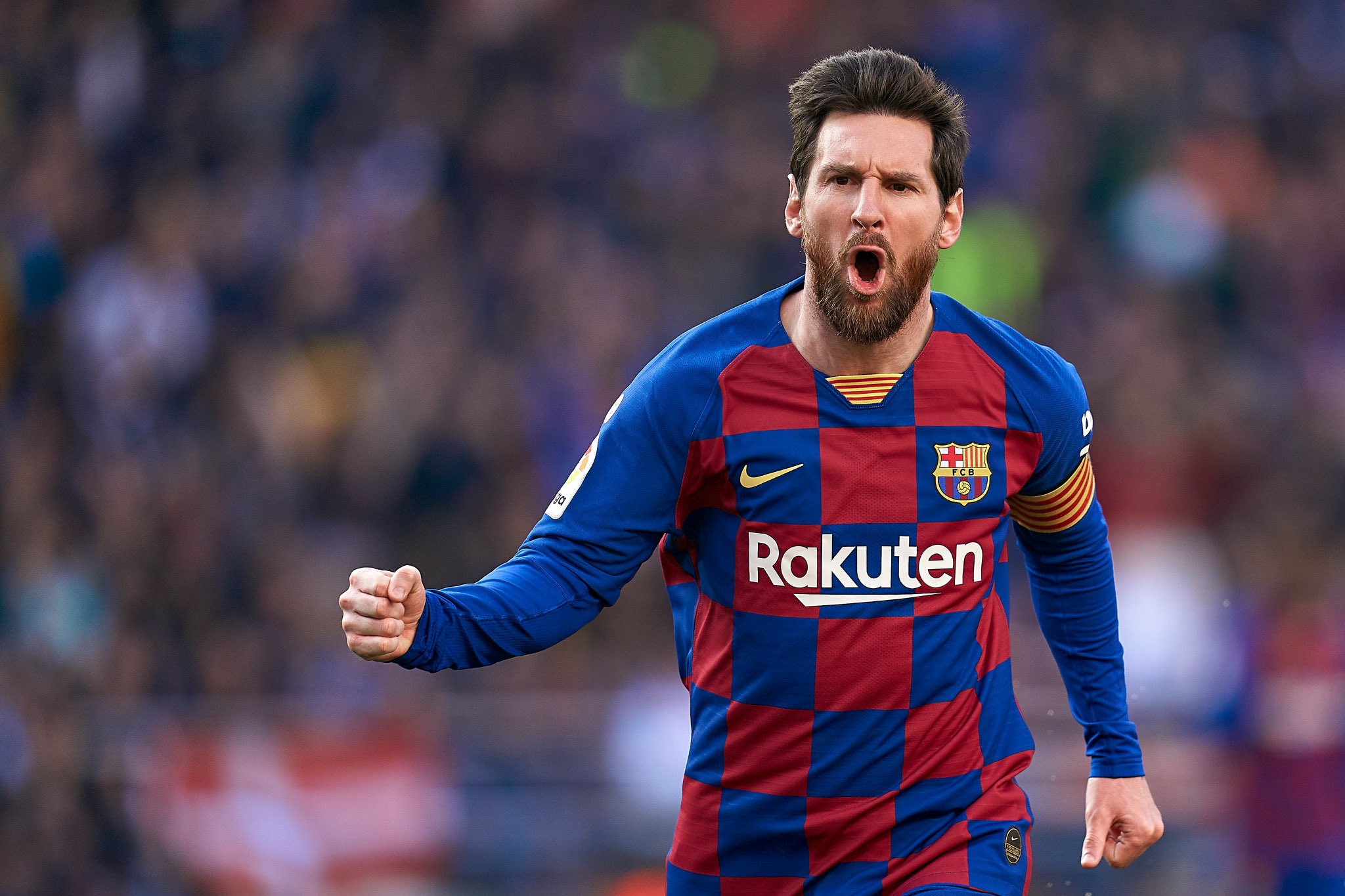 Leo Messi celebrando un gol con el Barça /REDES