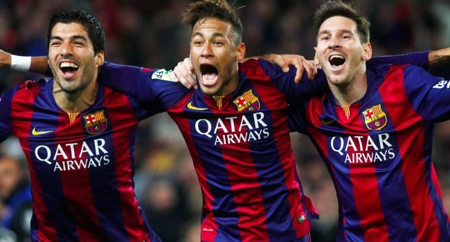 Luis Suárez, Neymar y Messi brillaron juntos en el Barça / EFE