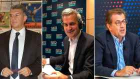 Joan Laporta, Víctor Font y Toni Freixa, candidatos oficiales a la presidencia del Barça / CM
