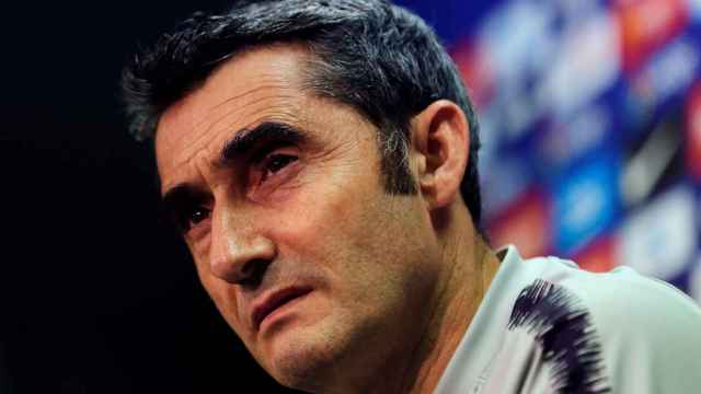 Ernesto Valverde en rueda de prensa / EFE