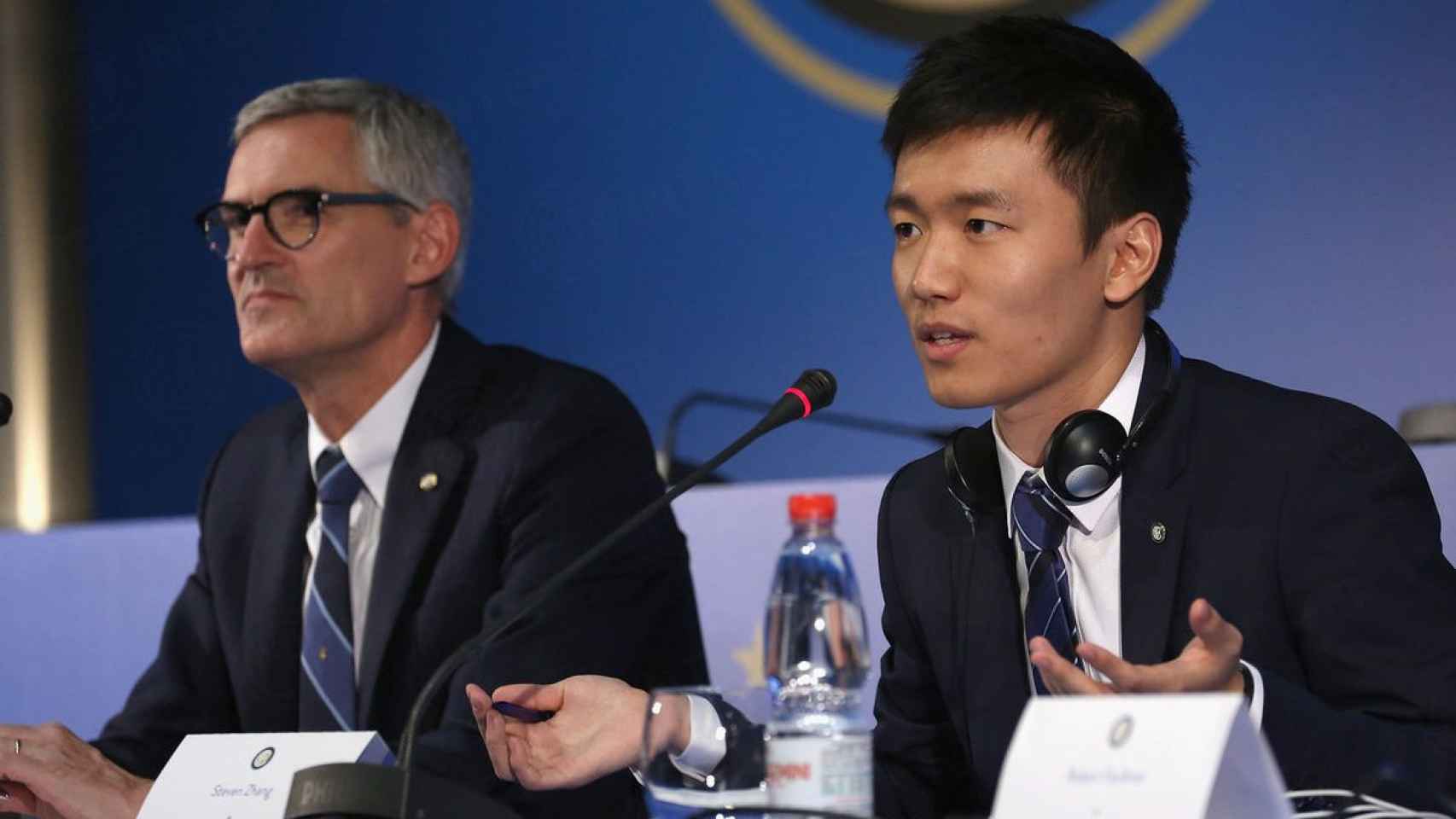 Steven Zhang, presidente del Inter de Milan, en un acto de la entidad / EFE