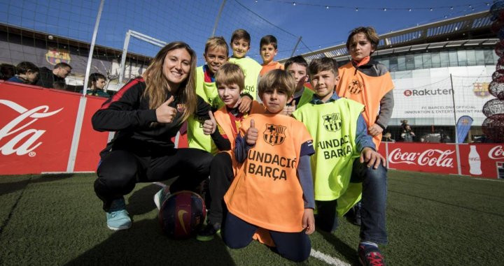 Imagen de una acción de la Fundació Barça | FCB