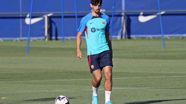 Francisco Trincao, durante un entrenamiento con el FC Barcelona / FCB