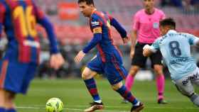 Messi, en una acción ante el Celta / EFE