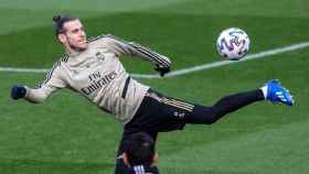 Bale en un entrenamiento del Real Madrid / EFE