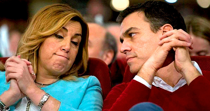 La secretaria general del PSOE-A, Susana Díaz, y el presidente del Gobierno, Pedro Sánchez / EFE