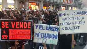 Manifestación de los Mossos en Barcelona /