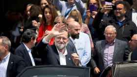 El presidente del Gobierno, Mariano Rajoy, a la llegada al Ayuntamiento de Alicante / EFE