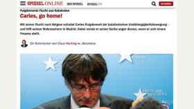 El semanario alemán Der Spiegel se muestra muy duro con el expresidente Carles Puigdemont
