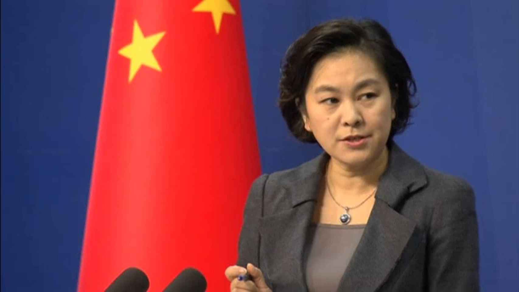 La portavoz del Ministerio de Exteriores chino, Hua Chunying. China rechaza la independencia de Cataluña