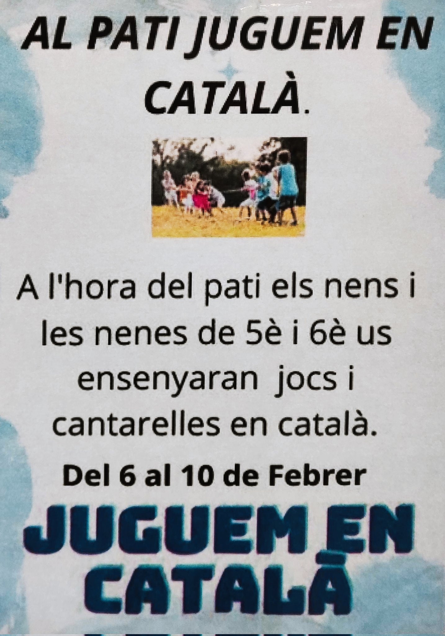 Cartel de la iniciativa de la escuela Mogent de la Roca del Vallès / TWITTER