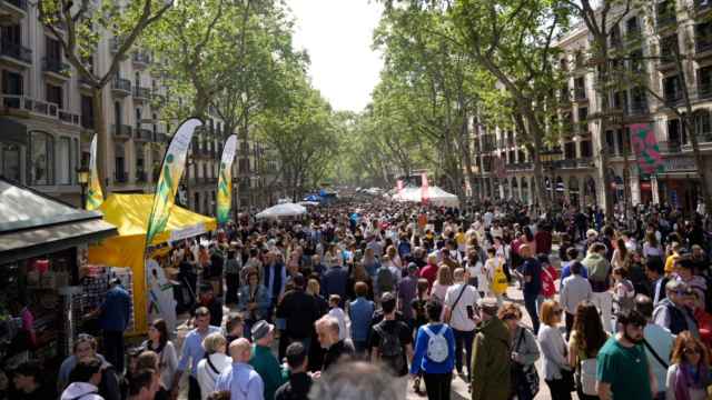 La diada de Sant Jordi en Barcelona / LUIS MIGUEL AÑÓN