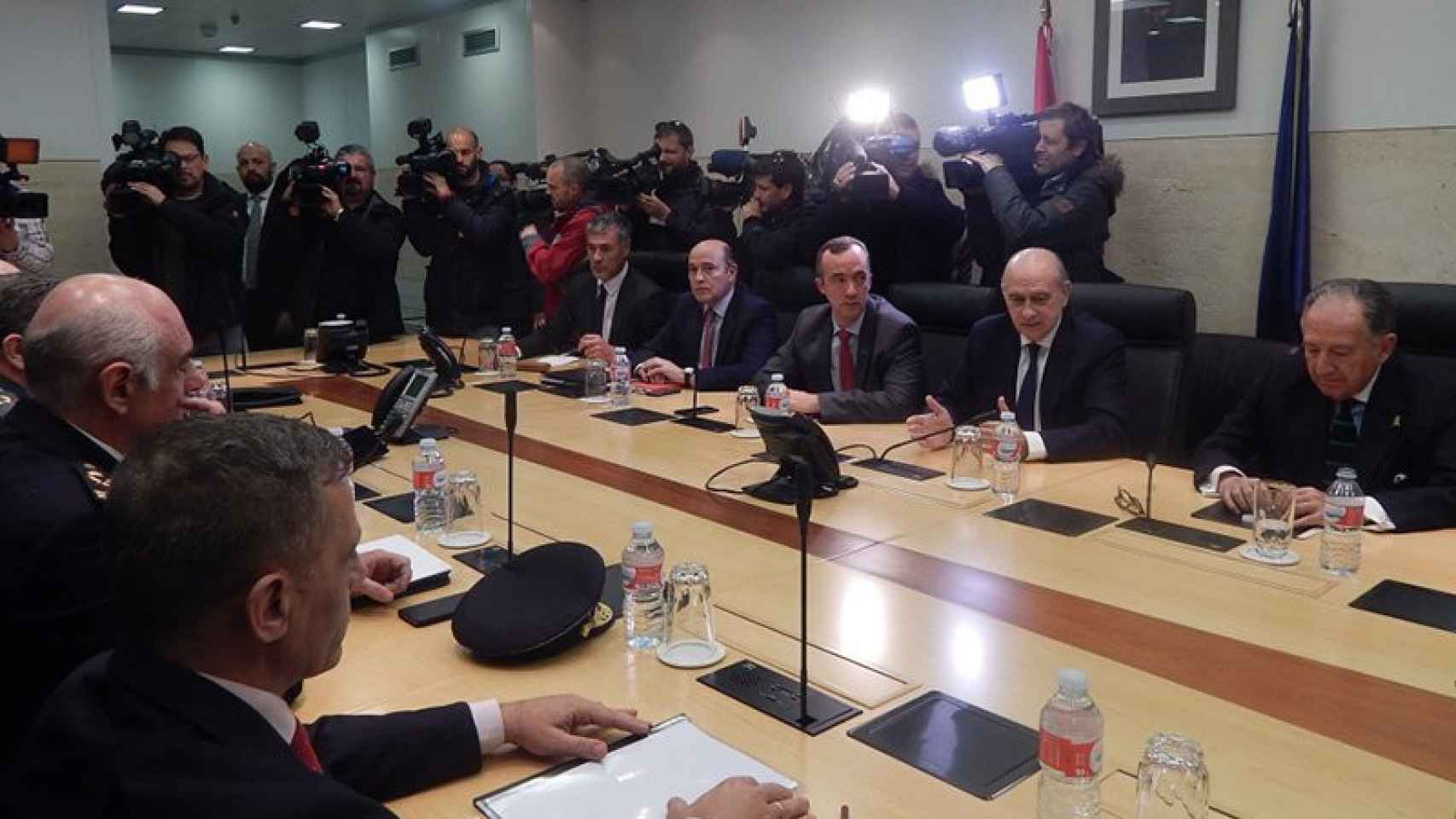 Mesa de seguimiento del pacto antiterrorista, convocada tras los atentados de Bruselas.