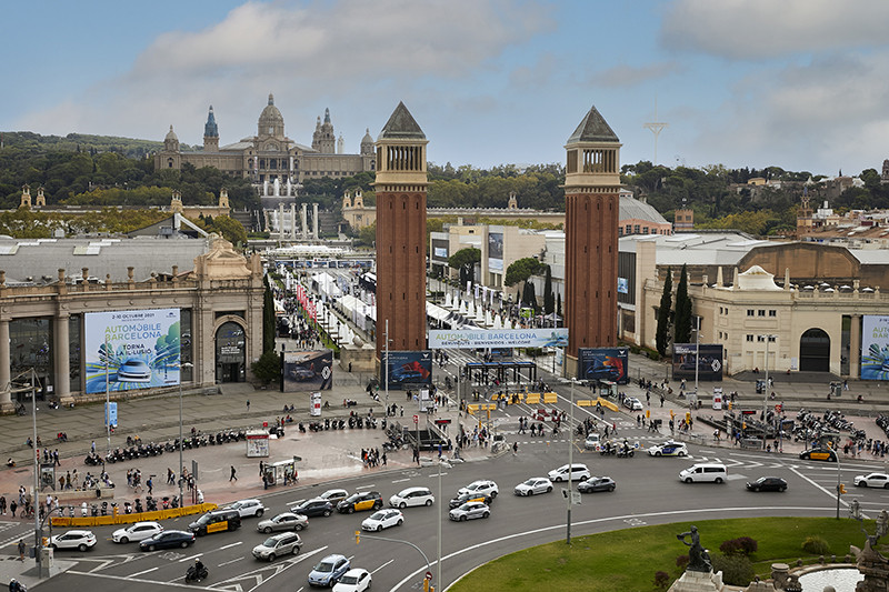 Recinto de Fira de Barcelona en la Plaza de España de la Ciudad Condal durante el Salón Internacional del Automóvil / FIRA DE BARCELONA