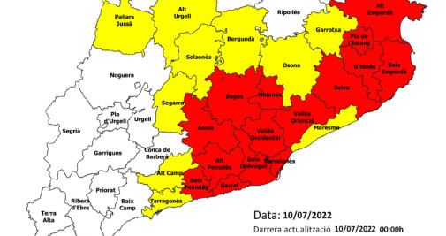 Mapa de riesgo de incendios para este domingo / PLAN ALFA
