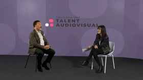 El director del ISE, Mike Blackman, en una entrevista en la Semana del Talento Audiovisual / EP