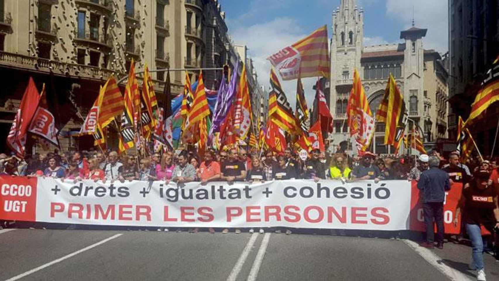 Manifestación de un Primero de Mayo en Barcelona / CCOO