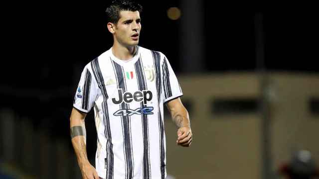 Morata durante un encuentro con la Juventus / REDES