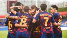 Los jugadores del Barça B, celebrando un gol | FCB