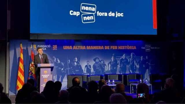 Josep Maria Bartomeu en un acto solidario del Barça / FC Barcelona