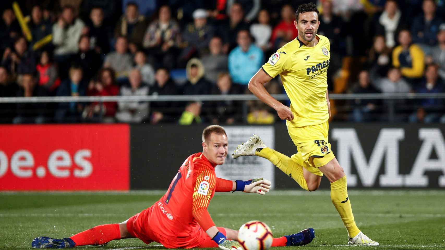 Iborra superó a Ter Stegen para anotar el tercer gol del Villarreal ante el Barça / EFE