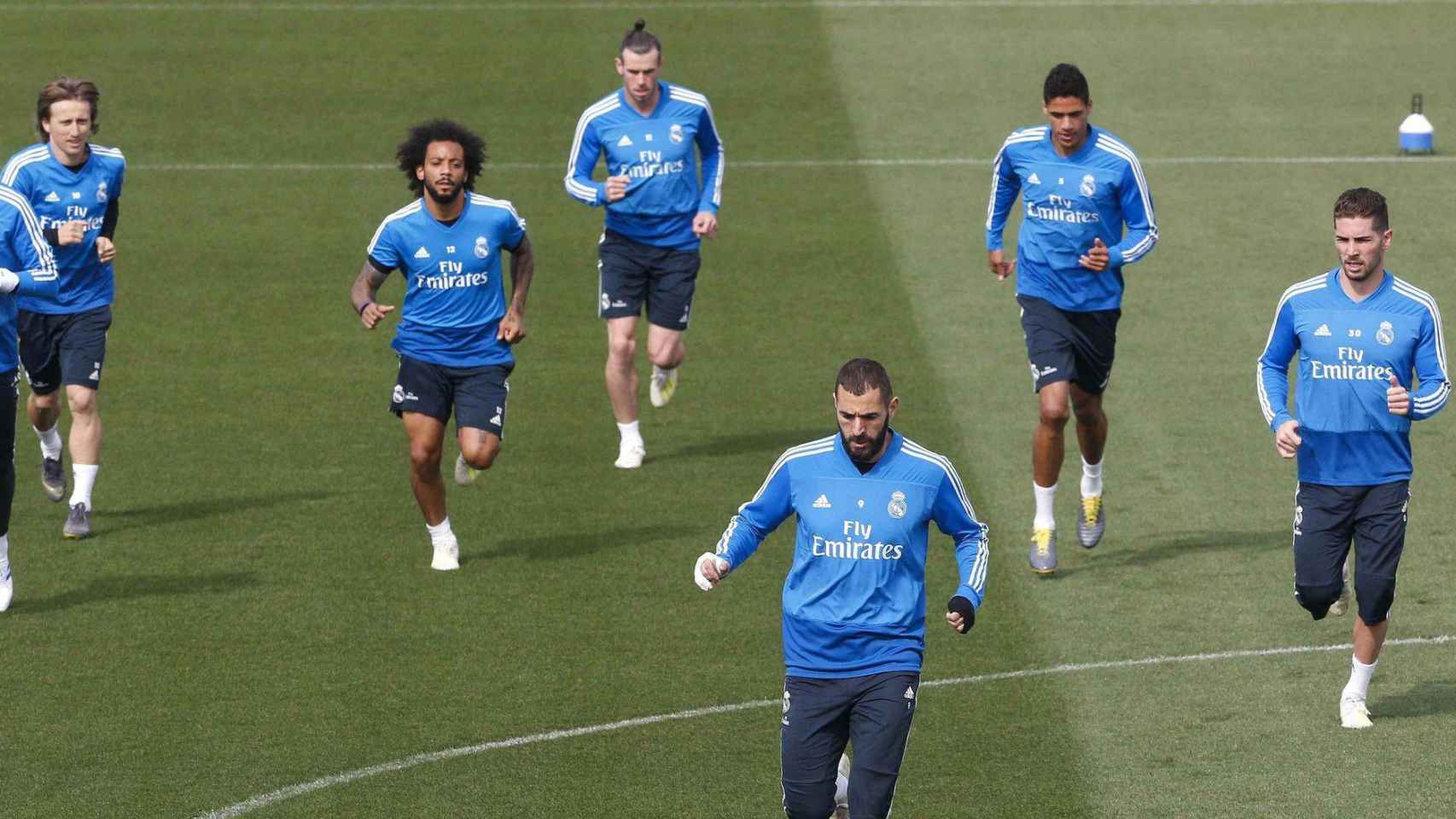 Imagen de archivo de un entrenamiento del Real Madrid / EFE
