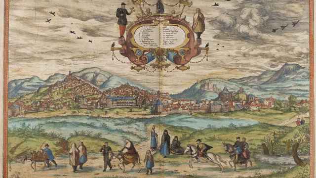 Vista de Granada (1572) / GEORG BRAUN, FRANS HOGENBERG ('CIVITATES ORBIS TERRARUM')
