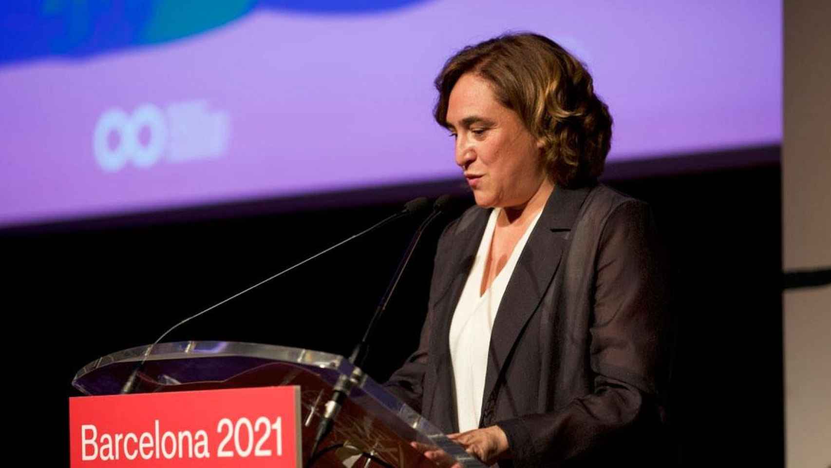 Ada Colau, alcaldesa de Barcelona, en un acto institucional esta semana / EP
