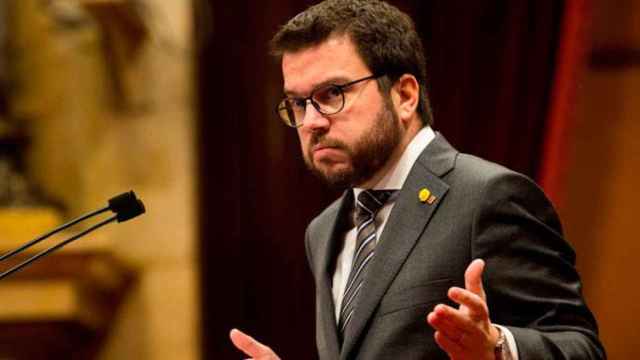 El vicepresidente del Govern y dirigente de Esquerra, Pere Aragonès, en el Parlament / EFE