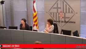La concejal Laia Ortiz, en la Comisión de Derechos Sociales, Cultura y Deporte del Ayuntamiento de Barcelona.