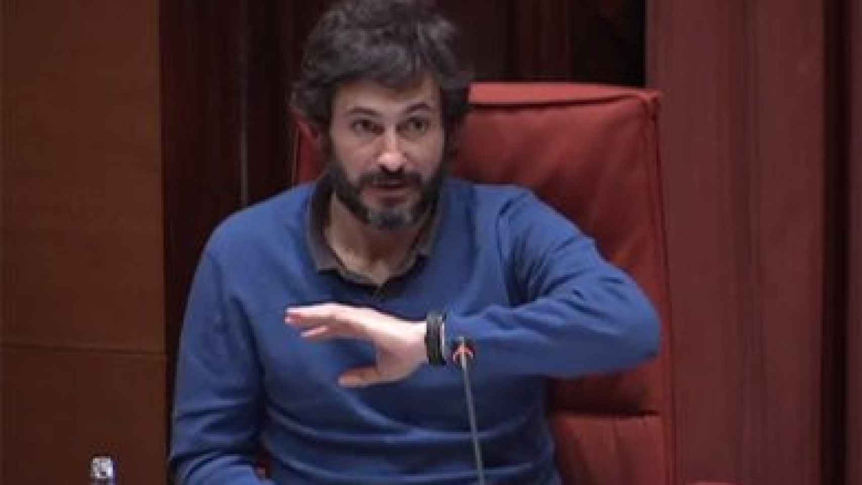 Oleguer Pujol Ferrusola, en el Parlamento autonómico de Cataluña