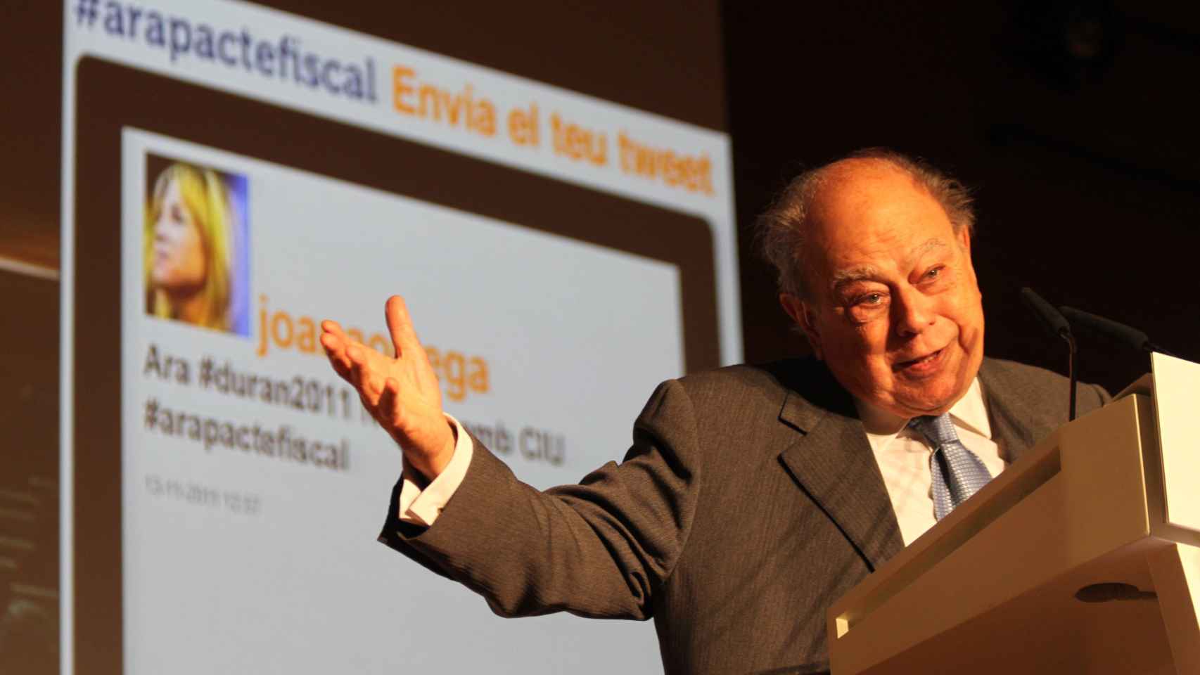 El expresidente de la Generalitat y presidente fundador de CDC y de CiU, Jordi Pujol Soley