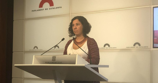 La diputada Susanna Segovia, portavoz de Catalunya el Comú-Podem / CG