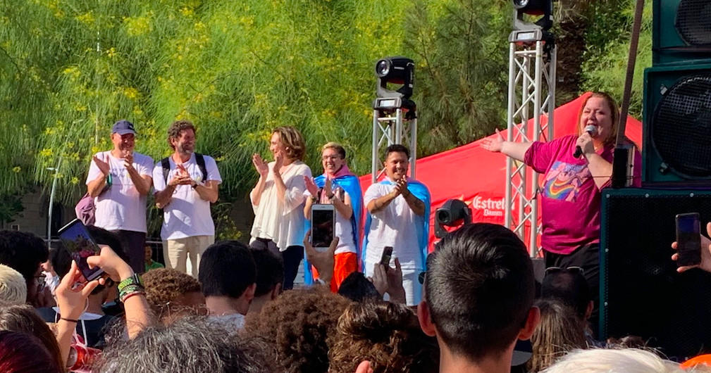 Itziar Castro haciendo el pregón del Pride Barcelona 2019 / CG