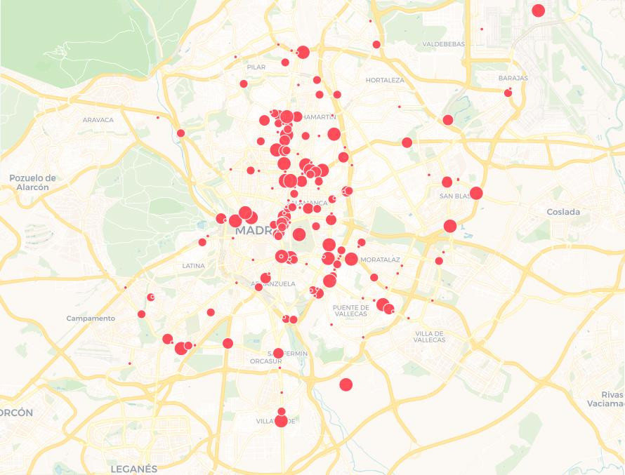 mapa puntos negros madrid accidentes