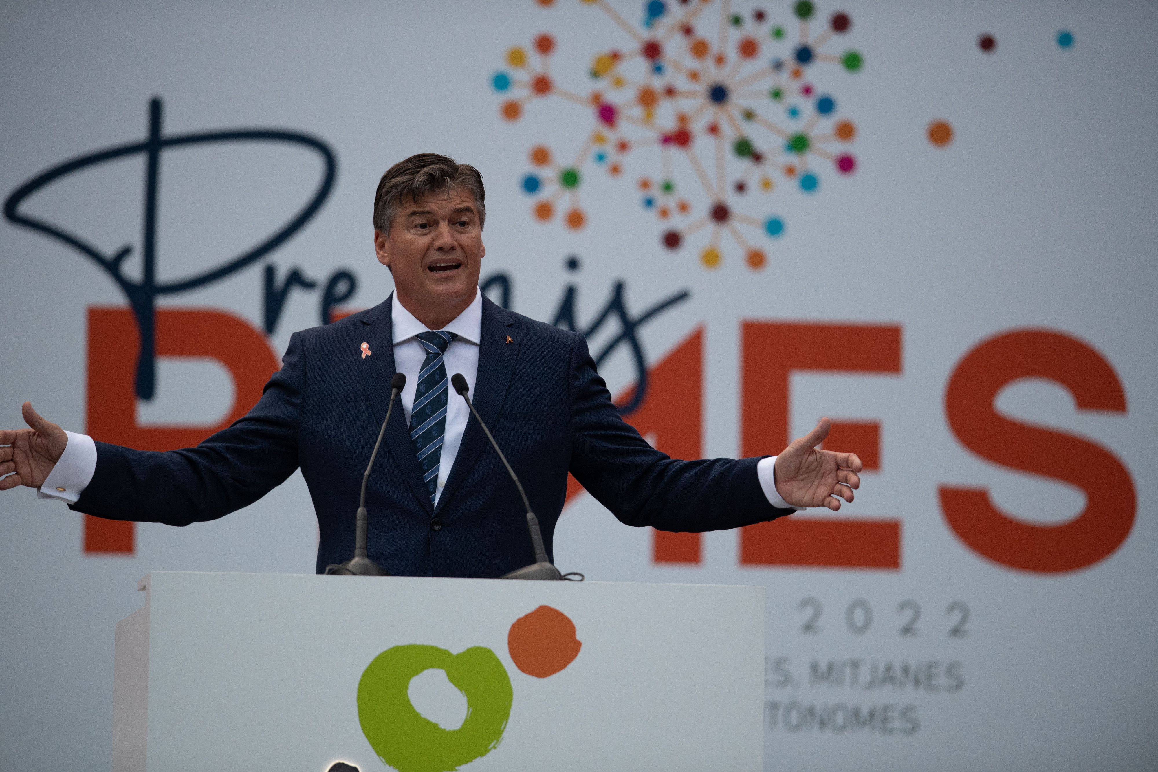 El presidente de Pimec, Antoni Cañete, en los Premios Pymes 2022 / CEDIDA