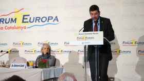 El presidente de la Cámara de Comercio de Barcelona, Joan Canadell, en su intervención en el Fórum Europa / CdB